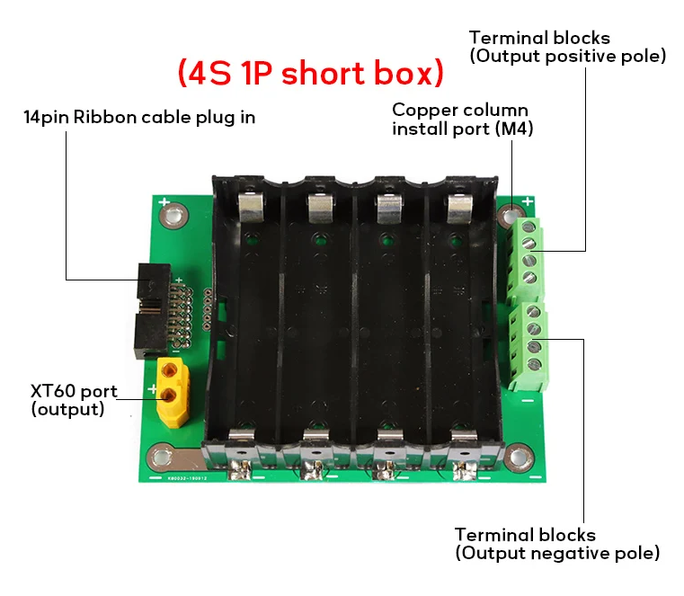 4S 18650 Battery Holder