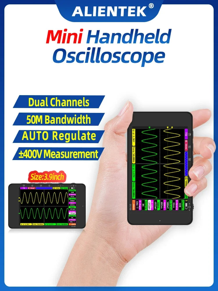 Digital Oscilloscope 50M Bandwidth Dual Channels