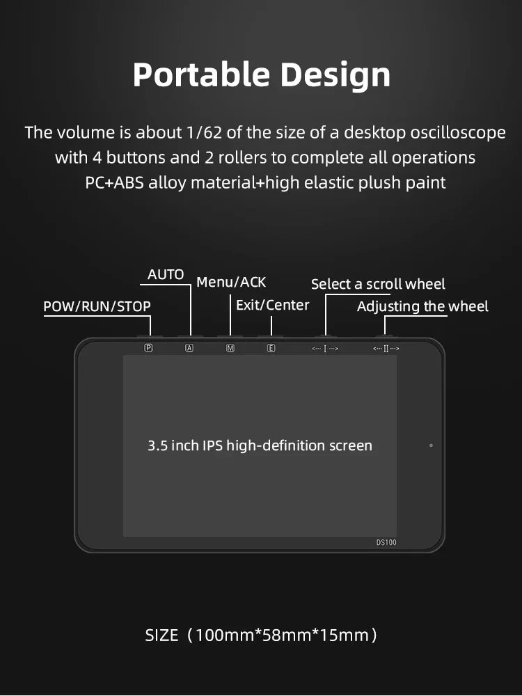 Digital Oscilloscope 50M Bandwidth Dual Channels