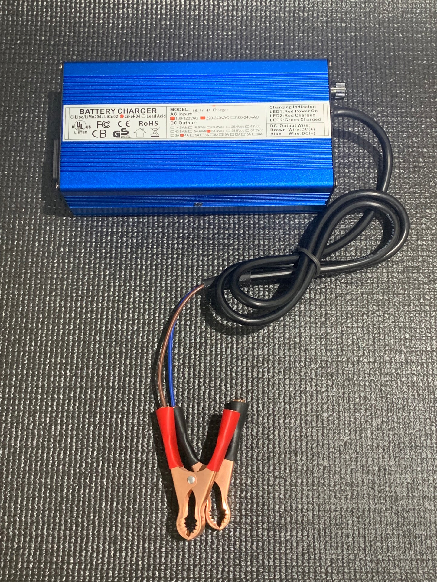 16S LFP Trickle Charger, 4A, 58V