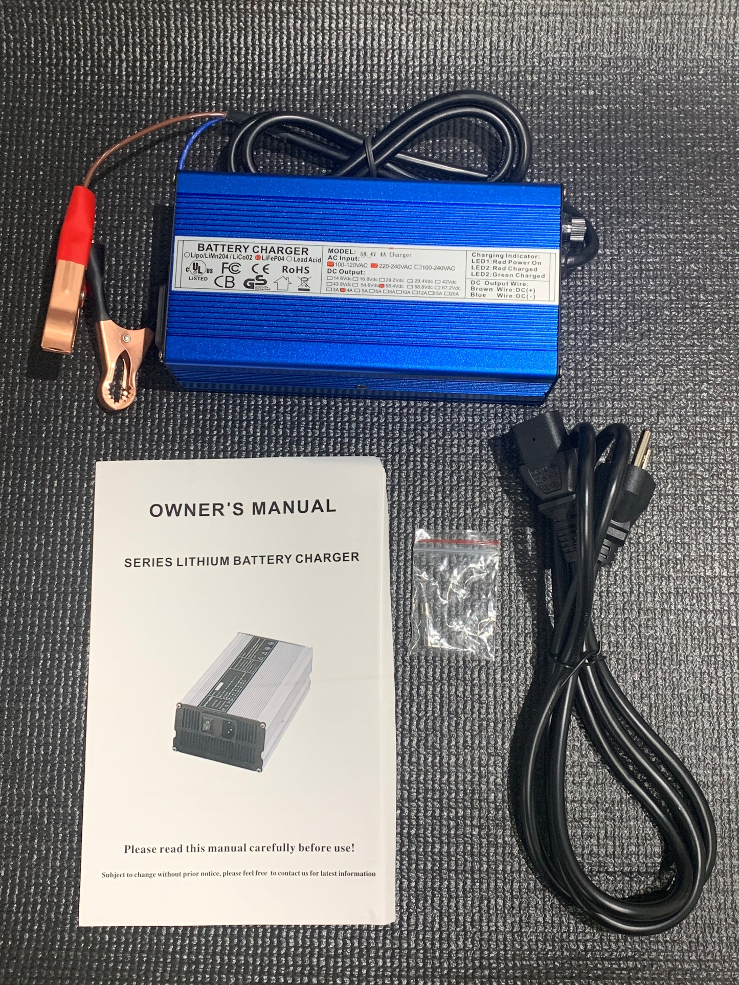 16S LFP Trickle Charger, 4A, 58V