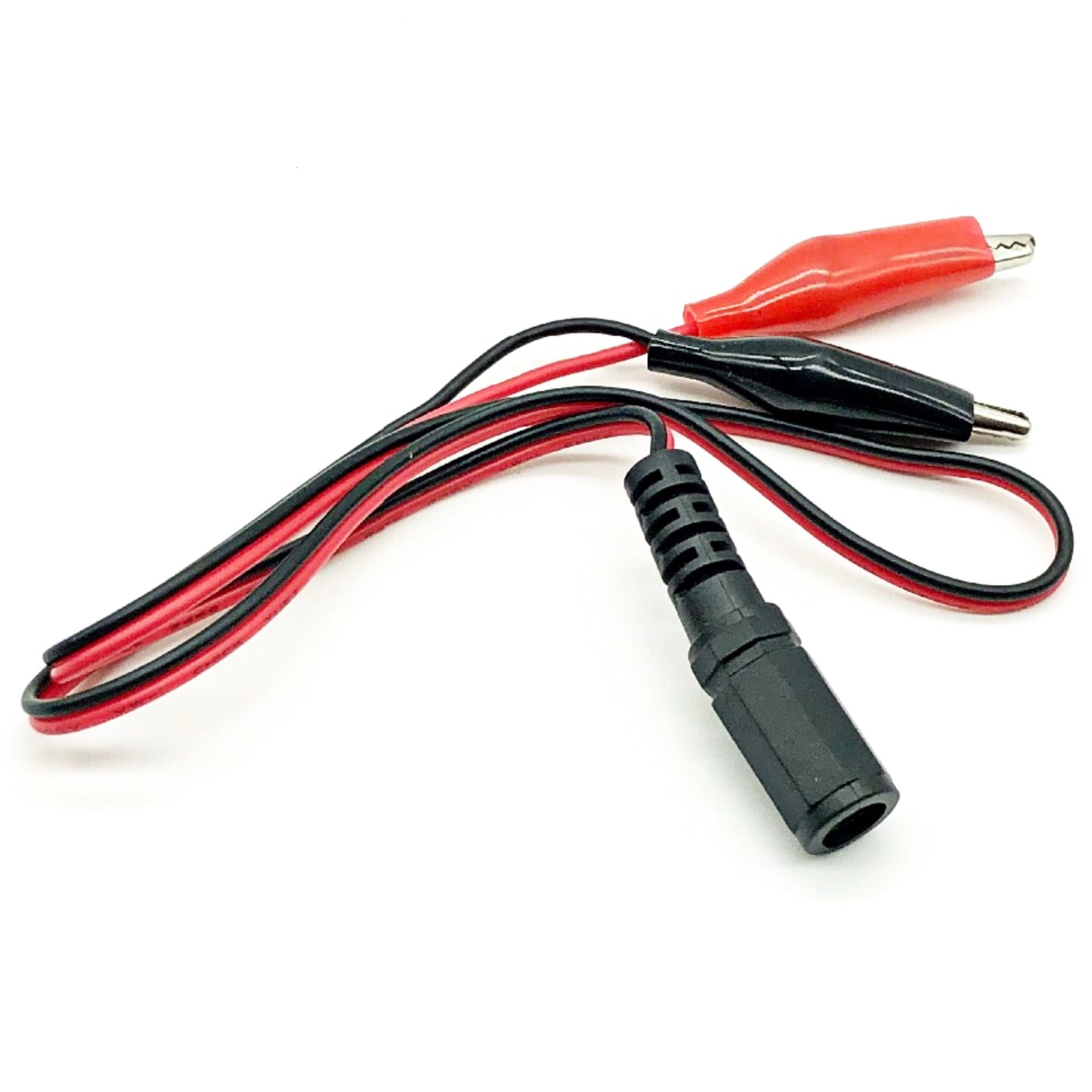 Alligator Clip to 5.5mm Male/Female barrel connector