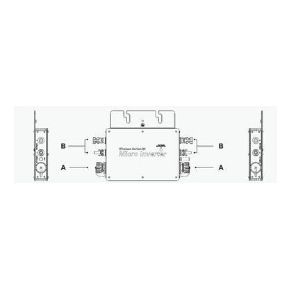 Grid-Tied Solar Microinverter 800W with Dual MPPT and Wi-Fi (120V)