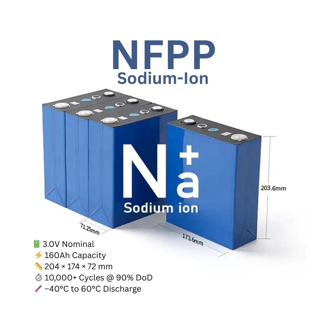 Sodium Ion 160Ah Prismatic NFPP Cells - Rechargeable Battery Cell ...