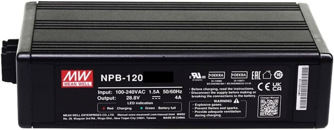 Battery Charger, 12/24/48V, 120W, 450W, 1,200W