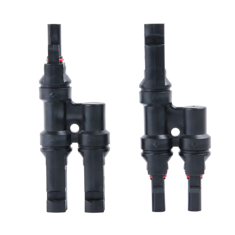 Solar PV MC4 T-type Branch Connectors Waterproof