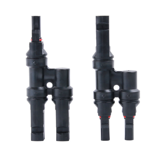 Solar PV MC4 T-type Branch Connectors Waterproof