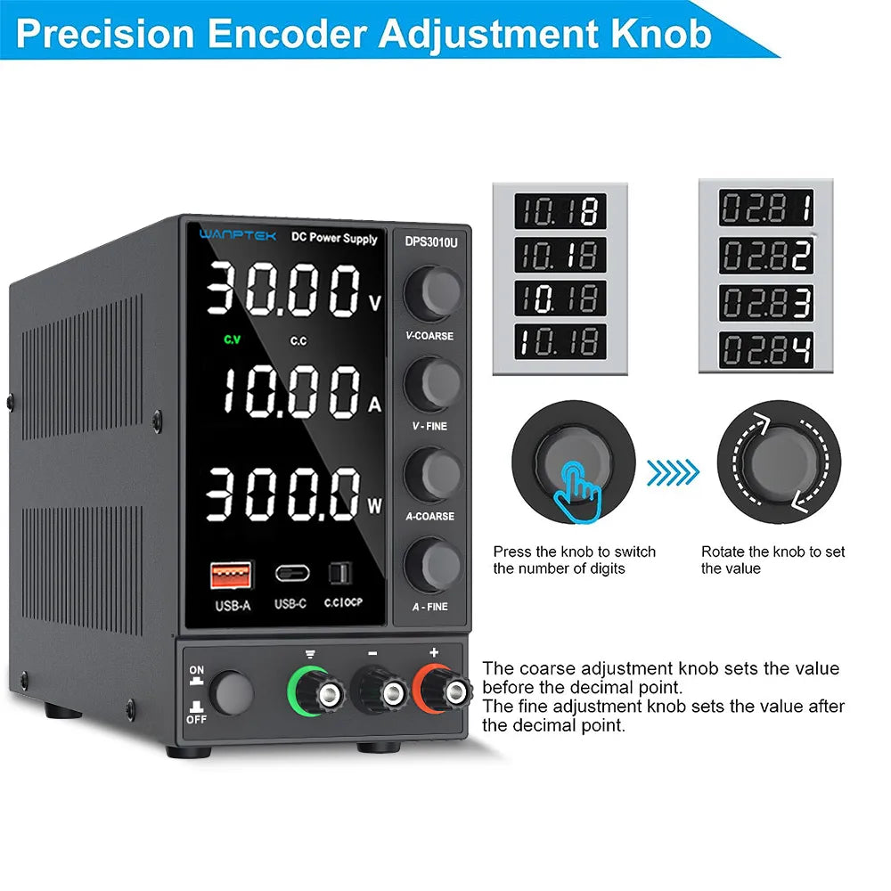 DC Adjustable Power Supply 30~120Vdc 3~10A