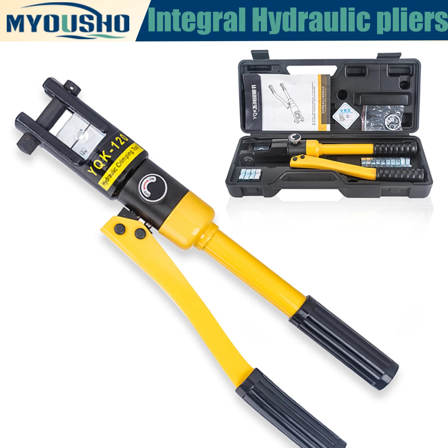 Hydraulic Crimping Tool for Large Cables 8 AWG to 4/0 AWG (10-120mm2)