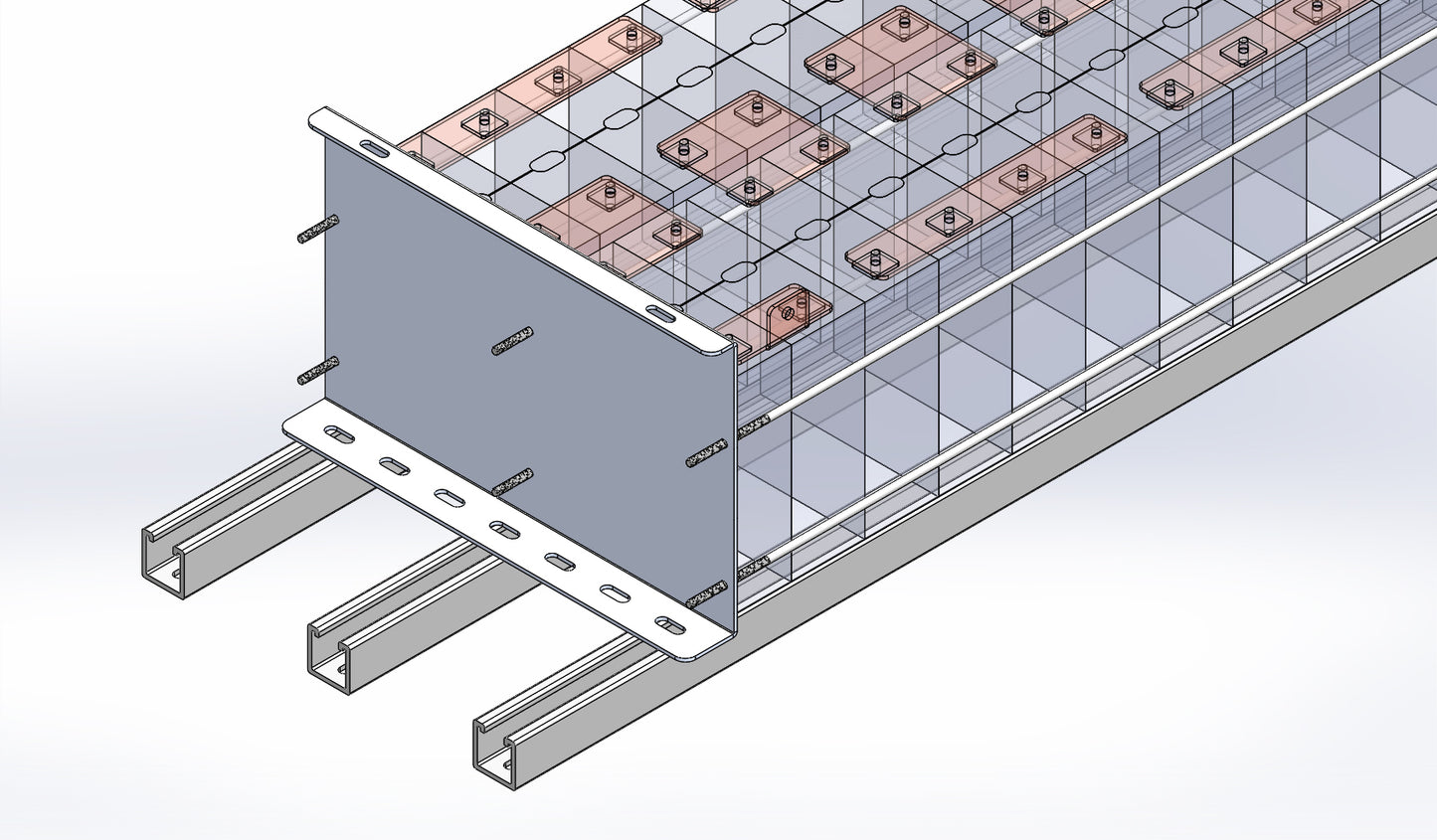 Compression Plates for Prismatic Cells, 2x