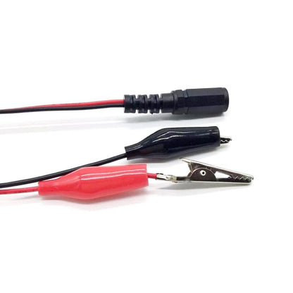 Alligator Clip to 5.5mm Male/Female barrel connector